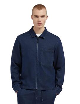 Gas Camicie M/L Jayden Zipped Shirt  Raw Rinse