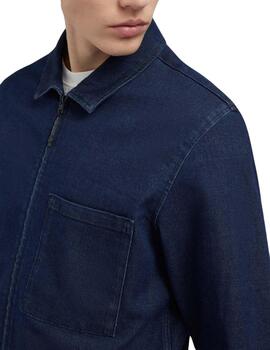 Gas Camicie M/L Jayden Zipped Shirt  Raw Rinse