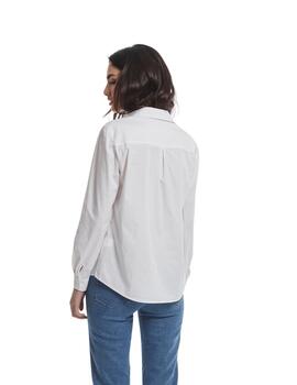 Oky Camisa Lelos Popelin Stretch  Blanco-1