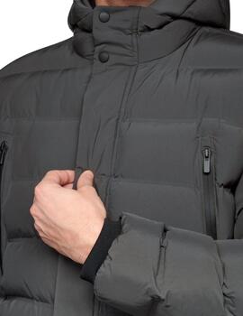 Geox  Hombre M Spherica Parka - Weaved Quil-Asphal