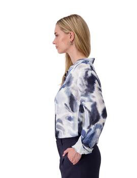 Monari Blouse Moonlight Blue Pattern