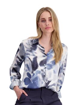 Monari Blouse Moonlight Blue Pattern