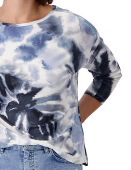 Monari T-Shirt Moonlight Blue Pattern