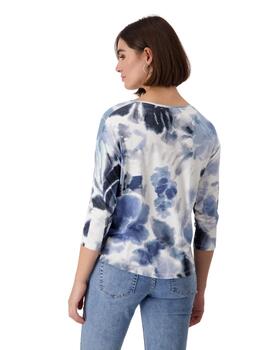 Monari T-Shirt Moonlight Blue Pattern