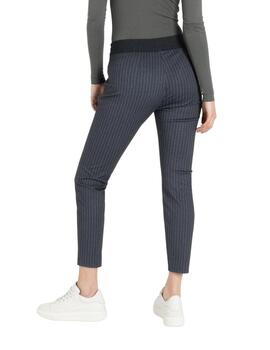 Mac Pantalones Easy Night Blue Stripes