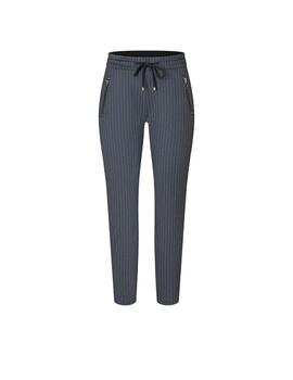 Mac Pantalones Easy Night Blue Stripes