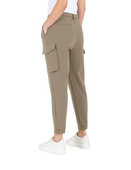 Mac Pantalones Rahel Mud Green