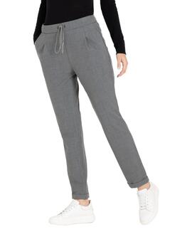 Mac Pantalones Easy Chic Granite Melange Check