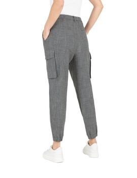 Mac Pantalones Rahel Platinum Grey Check