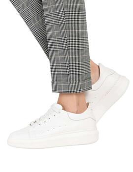 Mac Pantalones Chino Ivory Check