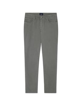 Hackett Pantalones Sateen 5Pkt Myrtle Green