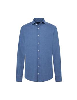 Hackett Camisa Essential Denim Mid Blue