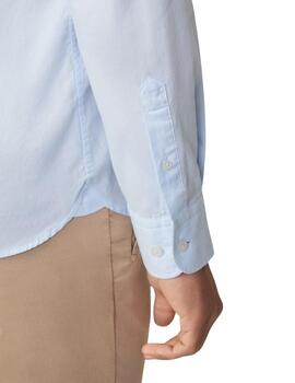 Hackett Camisa Ess Gmt Dyed Oxford Sky Blue