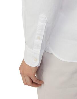 Hackett Camisa Ess Gmt Dyed Oxford Optic White