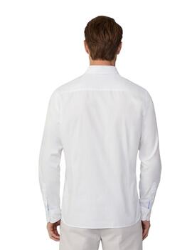 Hackett Camisa Ess Gmt Dyed Oxford Optic White