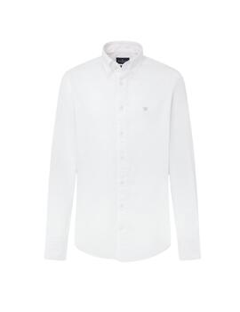 Hackett Camisa Ess Gmt Dyed Oxford Optic White