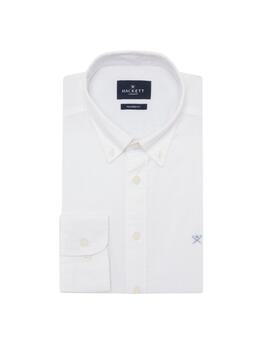 Hackett Camisa Ess Gmt Dyed Oxford Optic White