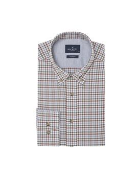 Hackett Camisa 3 Col Brushed Gingham Brown