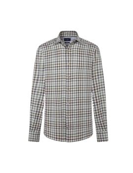 Hackett Camisa Flannel Gingham Green