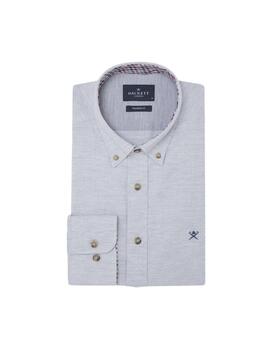 Hackett Camisa Flannel Trim Grey