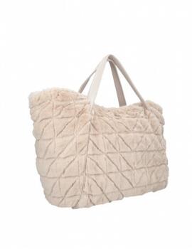 Liujo Bolso Shopping Bag  Fakefur Tr.Champagne