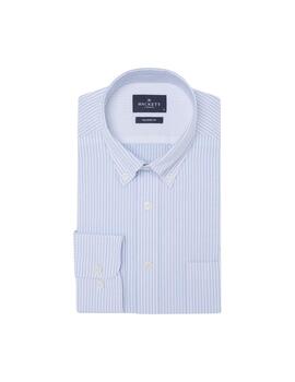 Hackett Camisa Oxford Stripe Sky Blue