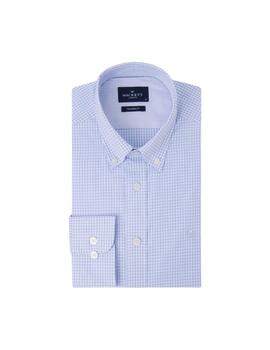 Hackett Camisa Essential Gingham Sky Blue