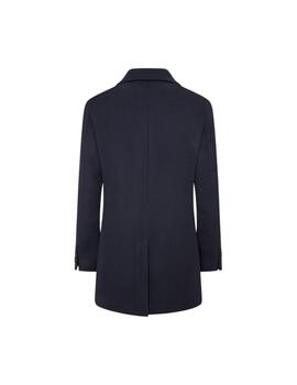 Hackett Cazadora Wool Cash Coat W/Bib Navy