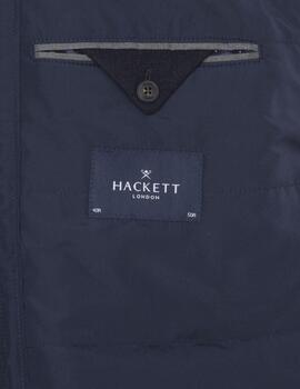 Hackett Cazadora Wool Cash Coat W/Bib Navy