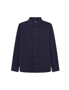 Hackett Polo Logo Shirt Polo Ls Midnight Blue