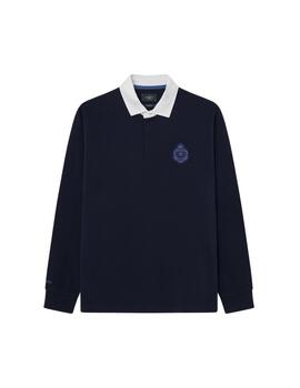 Hackett Polo Heritage Rugby Midnight Blue