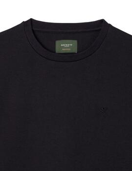 Hackett Sudadera Double Knit Crew Black