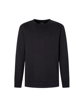 Hackett Sudadera Double Knit Crew Black