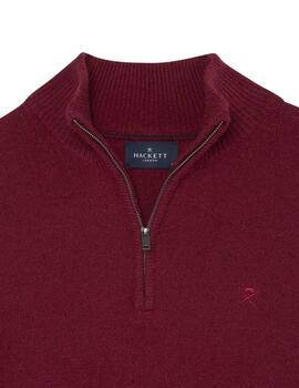 Hackett Punto Lambswool Hzip Winter Red