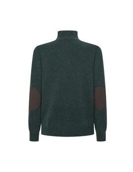 Hackett Punto Lambswool Hzip Forest Night Gr