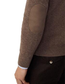 Hackett Punto Lambswool Hzip Malt Beige