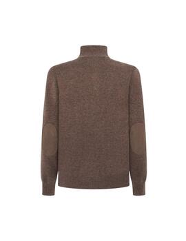 Hackett Punto Lambswool Hzip Malt Beige