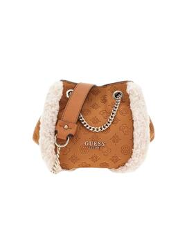 Guess Bolso Davika Convertible Crossbody Cognac