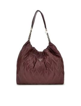 Guess Bolso Eda Large Hobo Burgundy