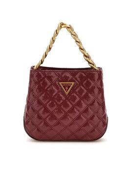 Guess Bolso Eire Small Bucket Burgundy