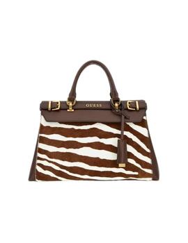 Guess Bolso Sestri Luxury Satchel Zebra