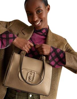 Liujo Bolso Shopping  Bronzo Met.