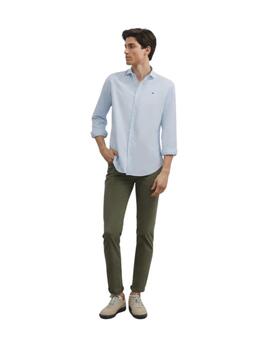 Sibon Camisa Sport Oxford Cutaway Celeste