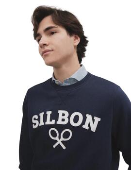 Sibon Sudadera Silbon Raqueta Media Azul Marino