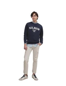 Sibon Sudadera Silbon Raqueta Media Azul Marino