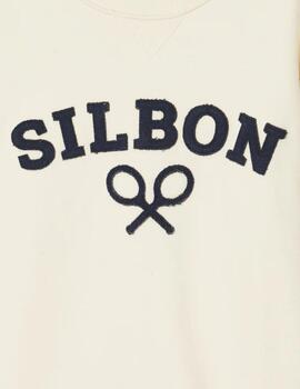 Sibon Sudadera Silbon Raqueta Media Crema