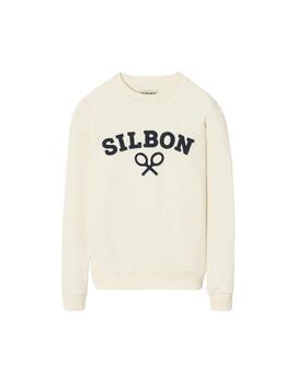 Sibon Sudadera Silbon Raqueta Media Crema