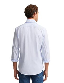 Sibon Camisa Sport Cutaway Rayitas Celeste