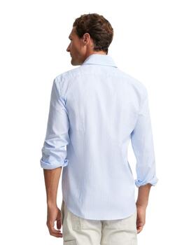 Sibon Camisa Sport Cutaway Raya Ancha Celeste