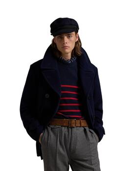 Ralph Lauren Abrigo Wool-Slr Peact Navy